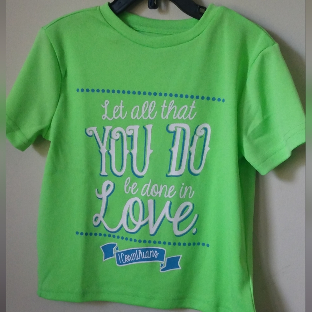 Neon Green Crew Neck Short Sleeve Tee